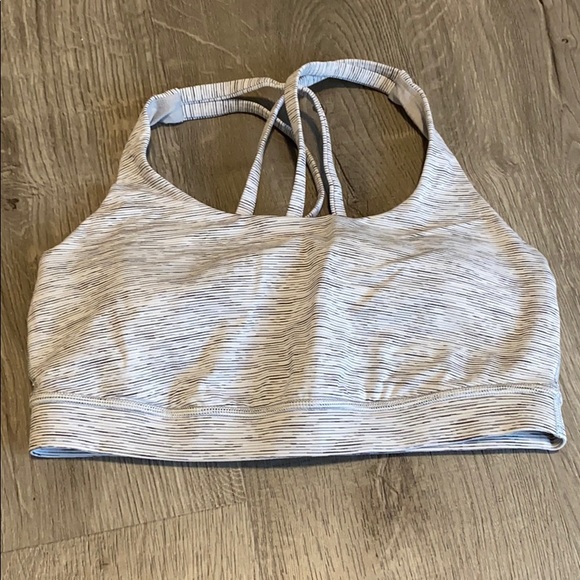 lululemon athletica Other - Lululemon Gray/White Energy Sports Bra